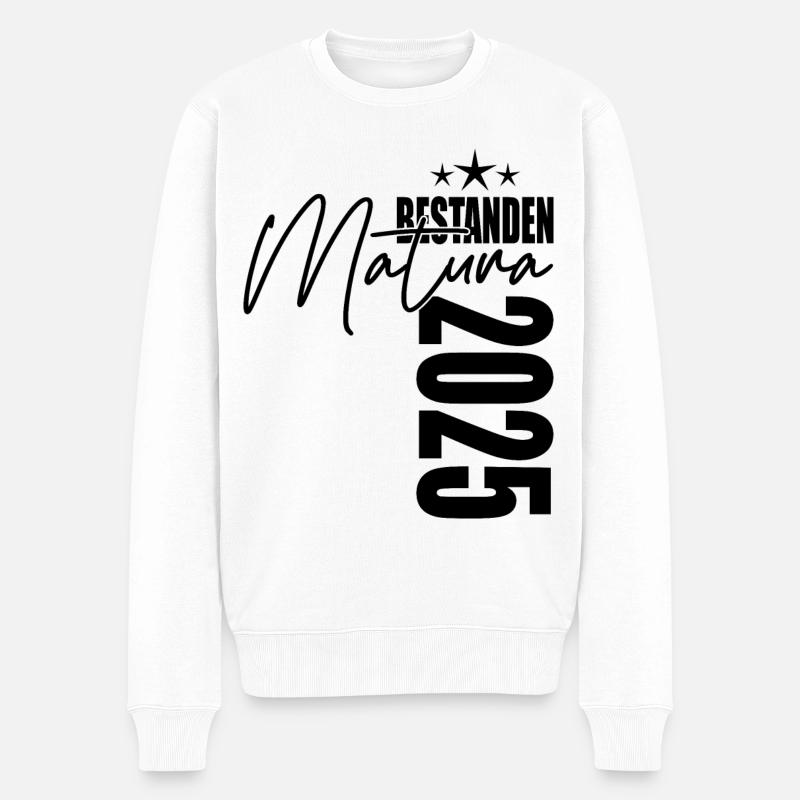 Matura 2025 - Männer Premium Bio Pullover - Weiß
