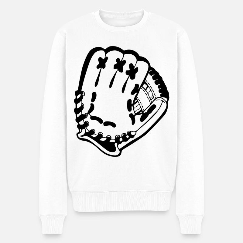 Base-ball - Pull Premium bio Homme - blanc