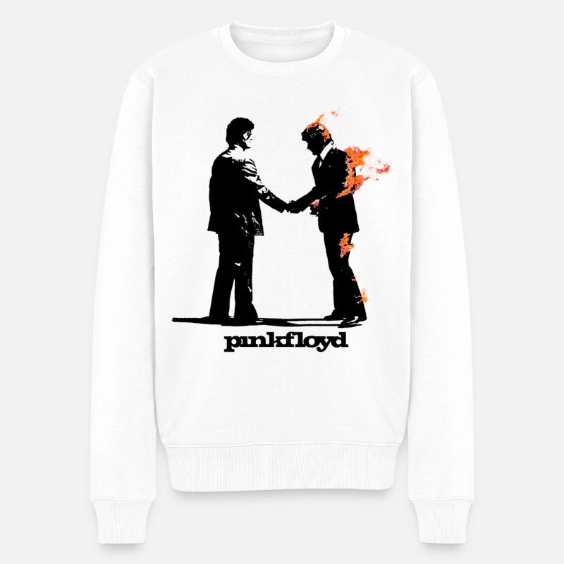 Pink Floyd Couverture Et Logo - Pull Premium bio Homme - blanc