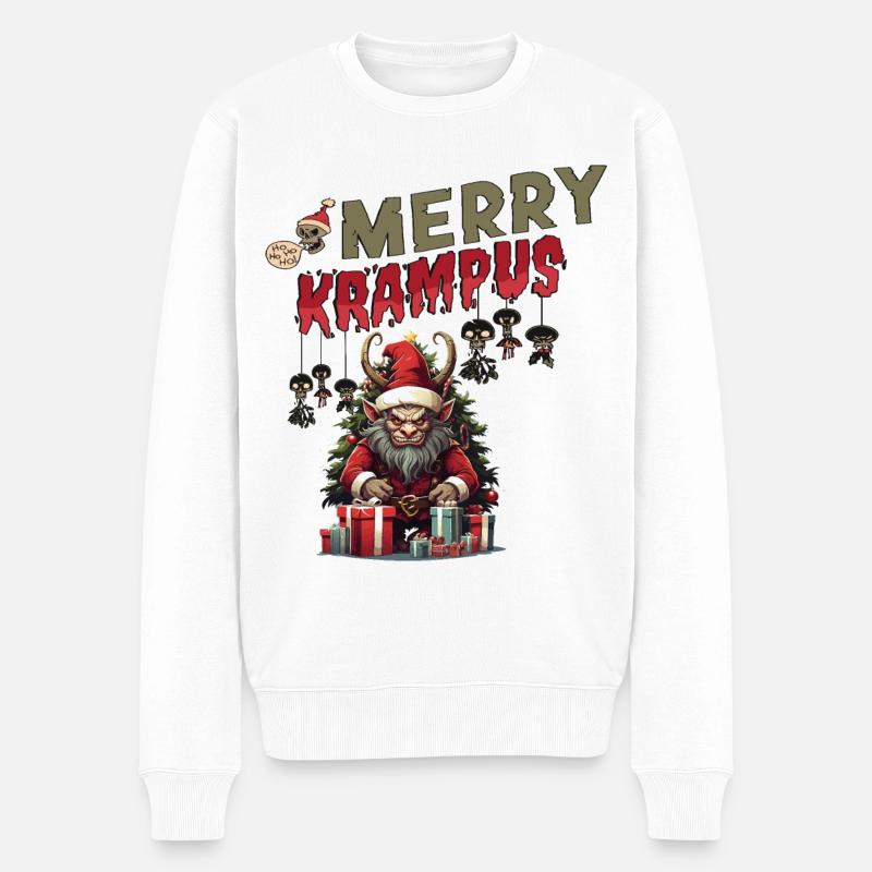 Joyeux Krampus - Pull Premium bio Homme - blanc