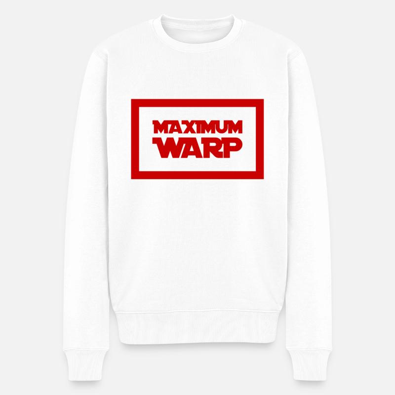 wir fliegen so schnell wie es geht - Männer Premium Bio Pullover - Weiß