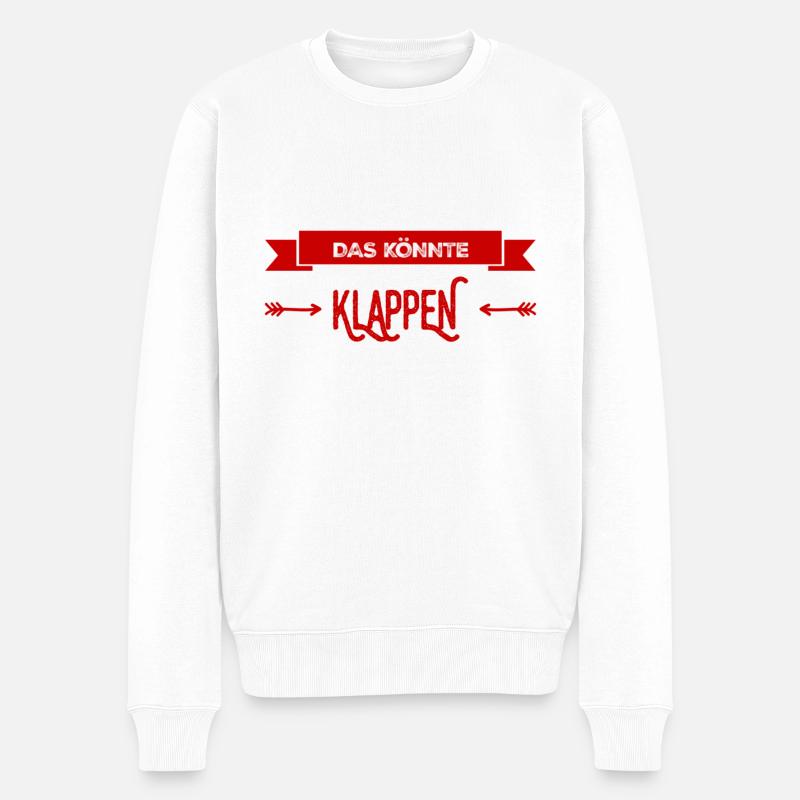 alles ist möglich - Männer Premium Bio Pullover - Weiß