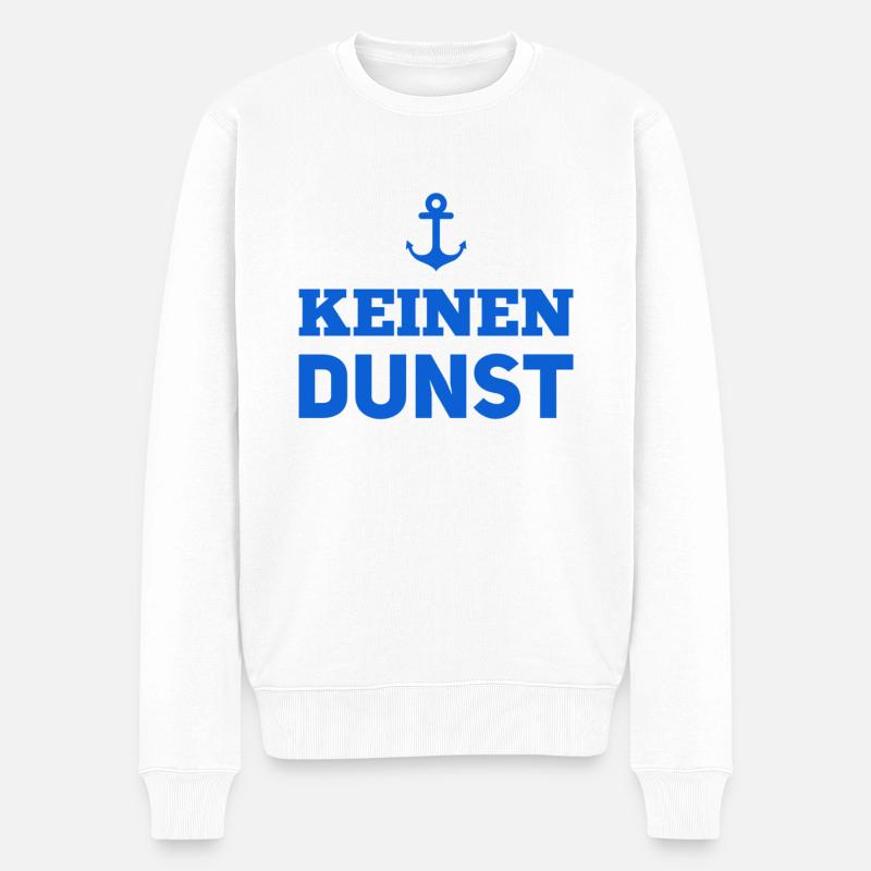 keinen Dunst - Männer Premium Bio Pullover - Weiß
