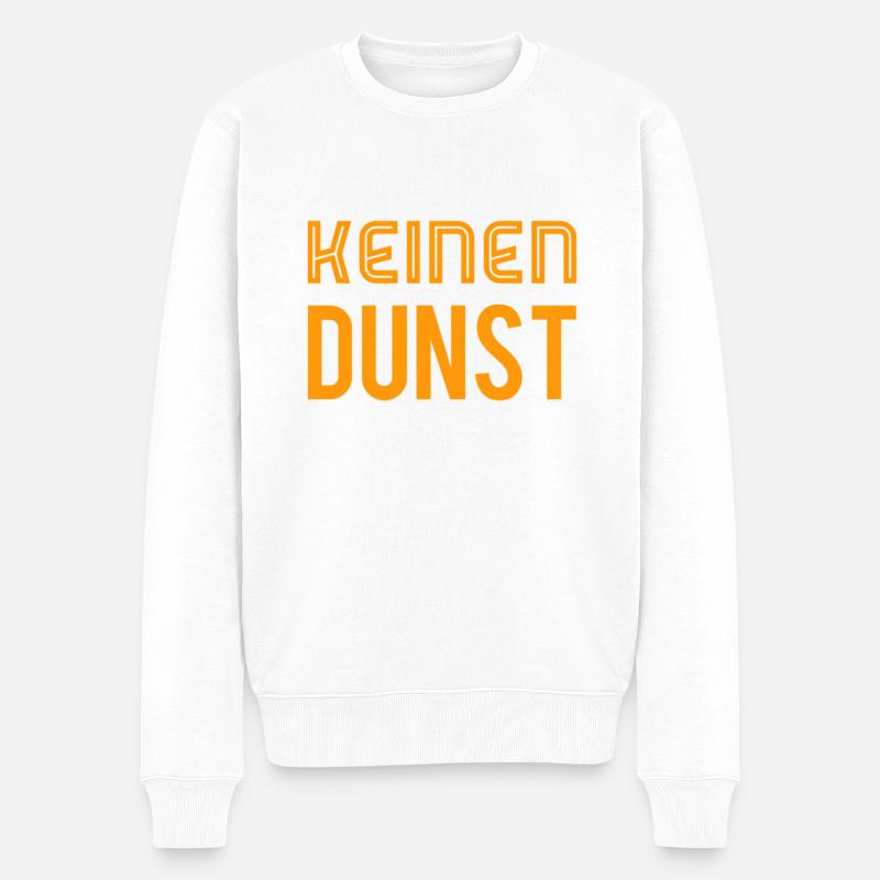 ich bin planlos - Männer Premium Bio Pullover - Weiß