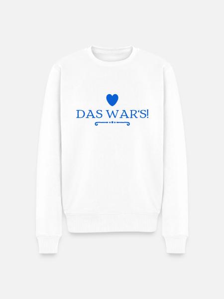 es ist vorbei - Männer Premium Bio Pullover - Weiß