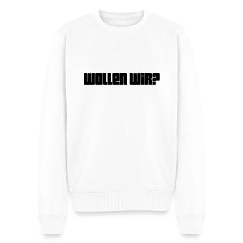 hast du Lust? - Männer Premium Bio Pullover - Weiß - Vorne - Thijin (182cm)