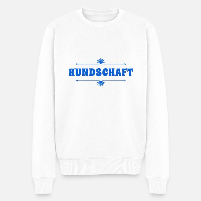 Kundschaft ist super - Männer Premium Bio Pullover - Weiß