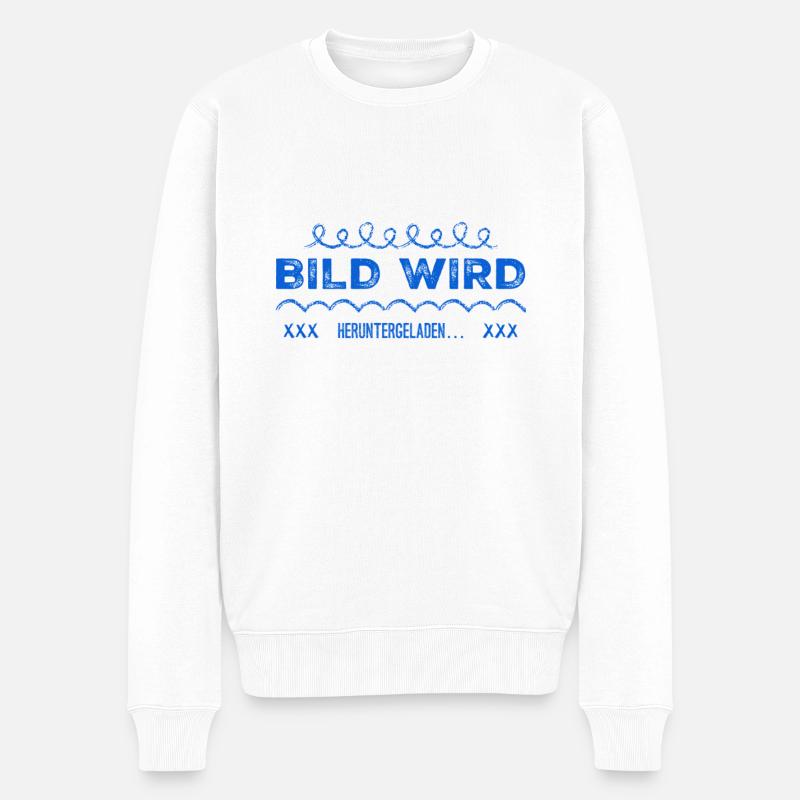 Bild wird heruntergeladen - Männer Premium Bio Pullover - Weiß