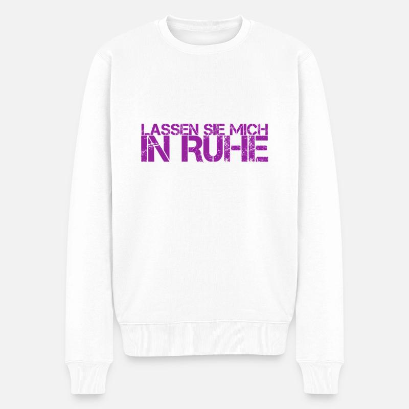 sie nerven - Männer Premium Bio Pullover - Weiß