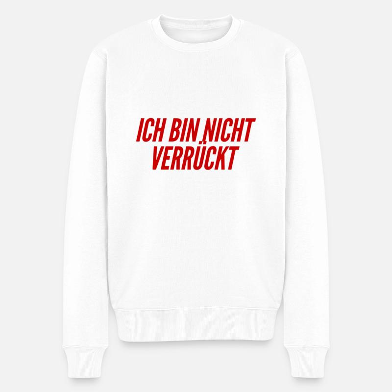 normal ist mein Ding - Männer Premium Bio Pullover - Weiß