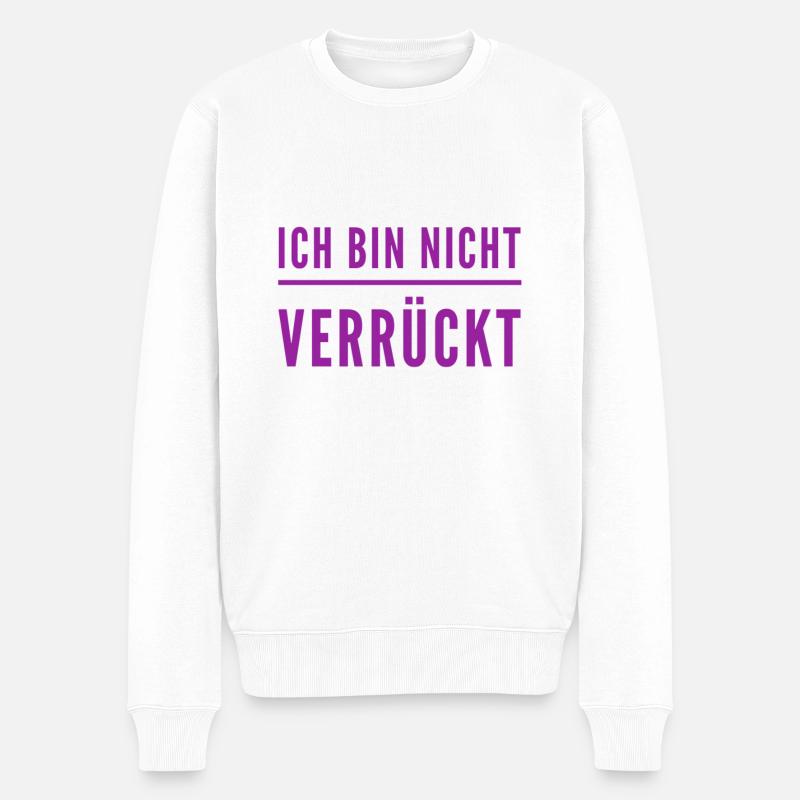 total normal - Männer Premium Bio Pullover - Weiß