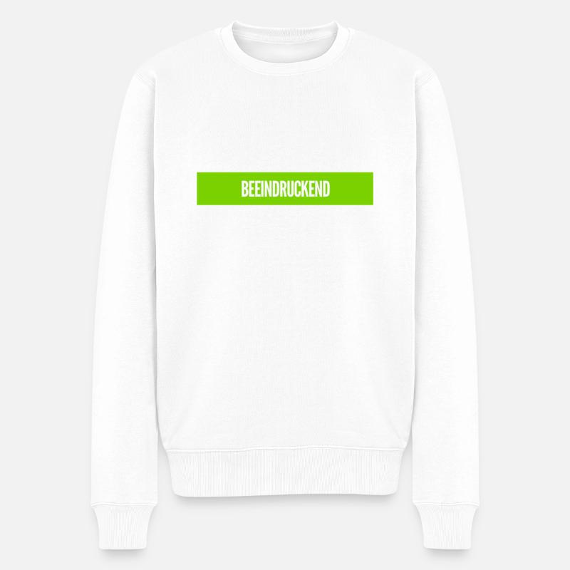 monumental - Männer Premium Bio Pullover - Weiß