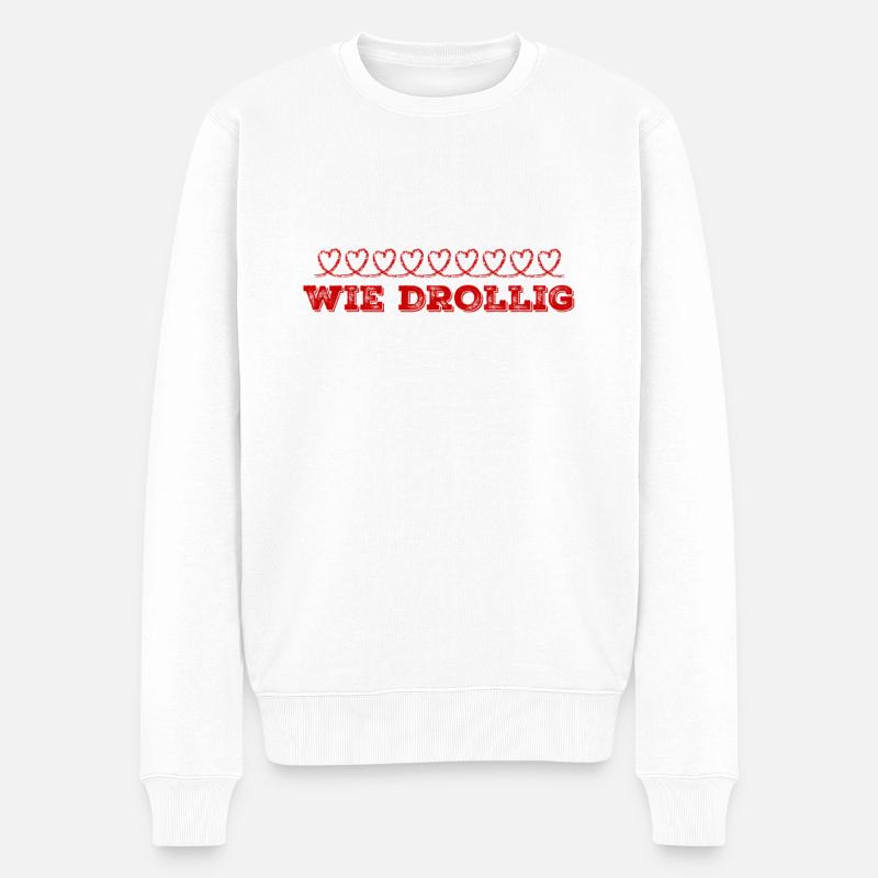 wie goldig - Männer Premium Bio Pullover - Weiß