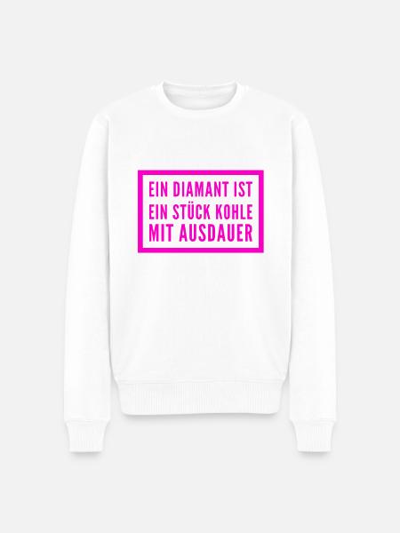 Ausdauer lohnt sich - Männer Premium Bio Pullover - Weiß