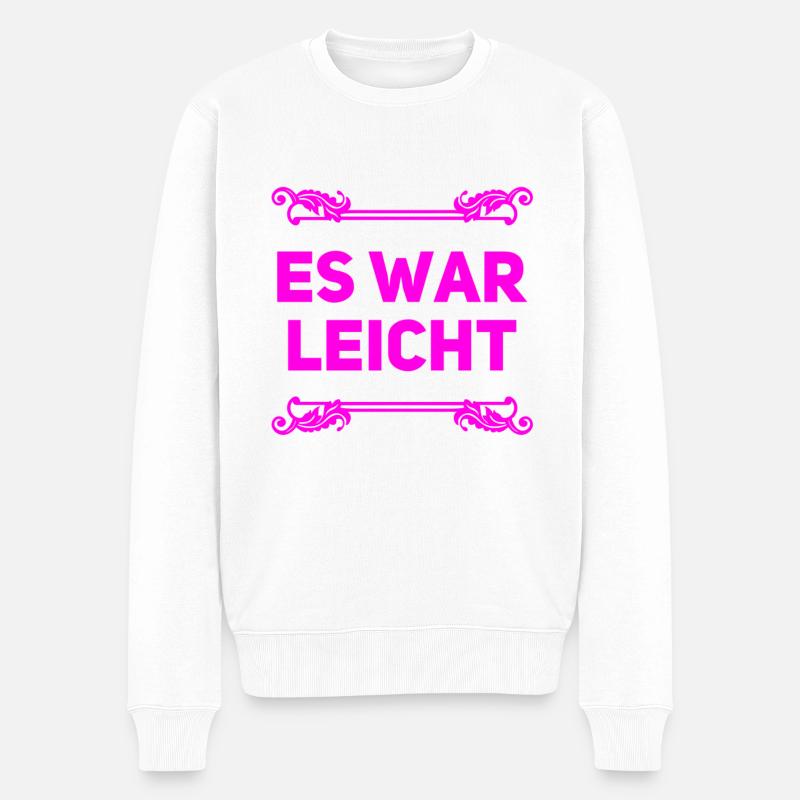 alles kein Problem - Männer Premium Bio Pullover - Weiß