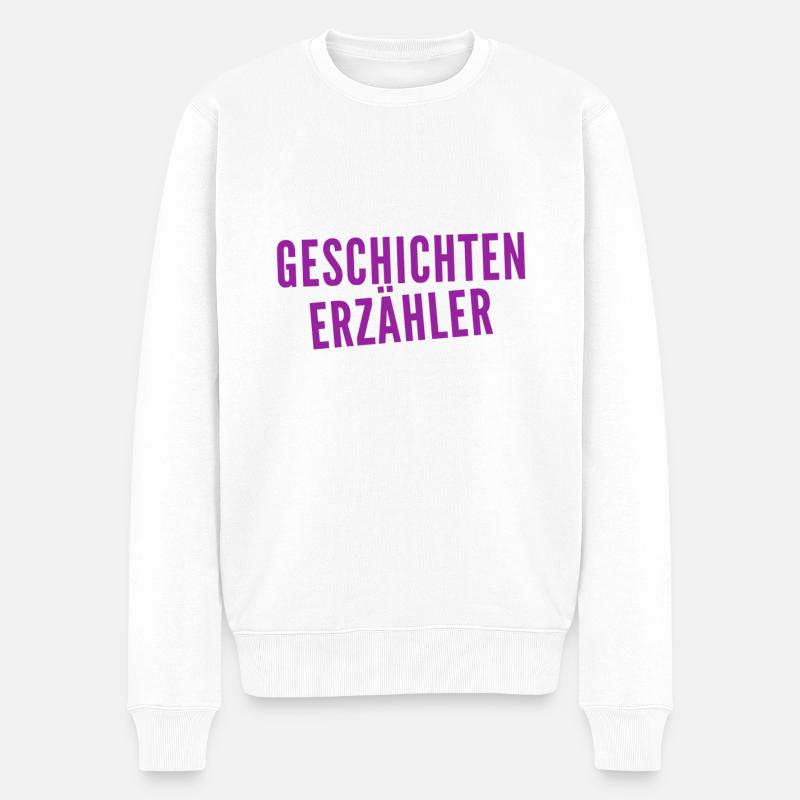 Märchenonkel - Männer Premium Bio Pullover - Weiß