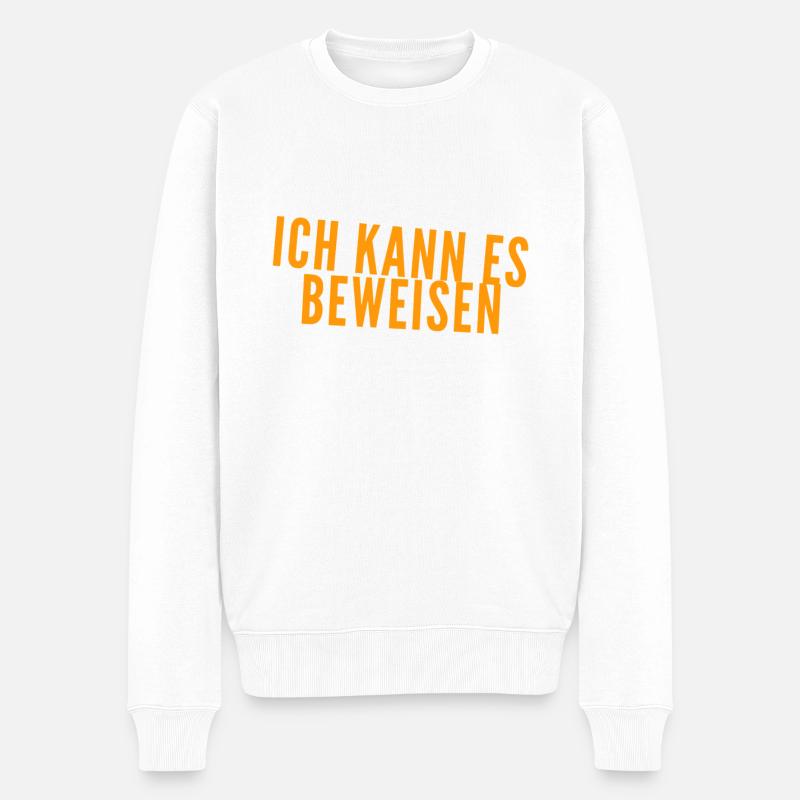 ich habe den Beleg - Männer Premium Bio Pullover - Weiß