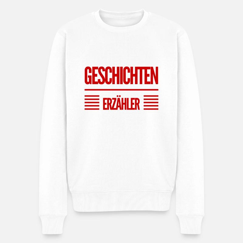 ich liebe Märchen - Männer Premium Bio Pullover - Weiß