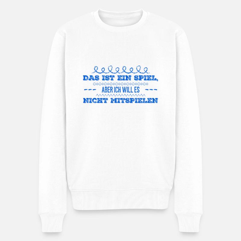Spielverderber - Männer Premium Bio Pullover - Weiß