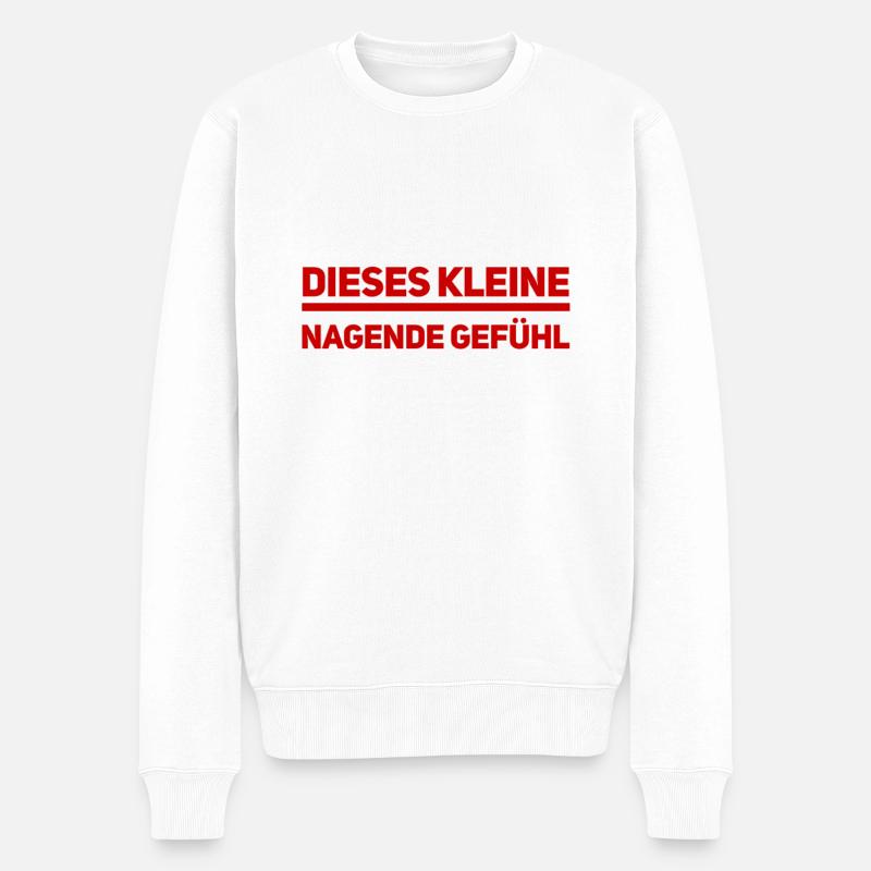 dieses eine Gefühl - Männer Premium Bio Pullover - Weiß