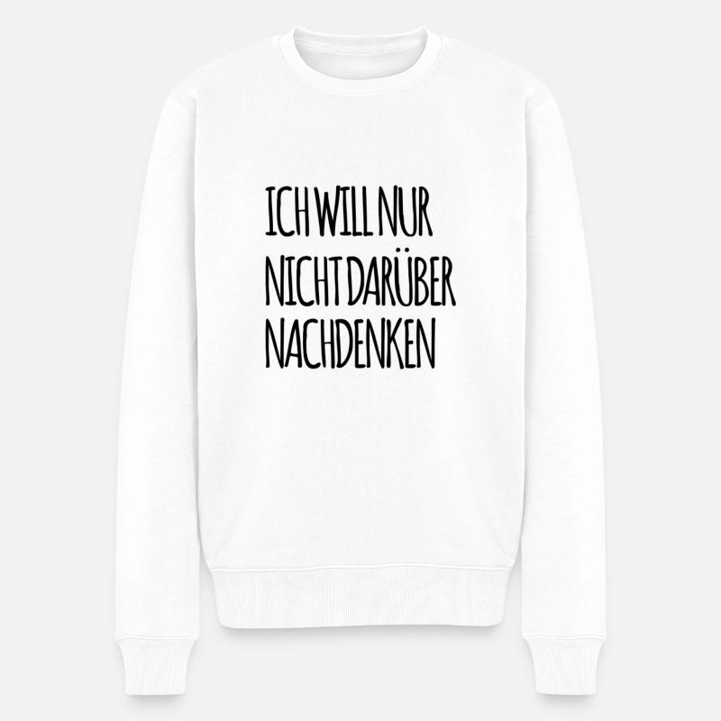 Ignoranz geht immer - Männer Premium Bio Pullover - Weiß