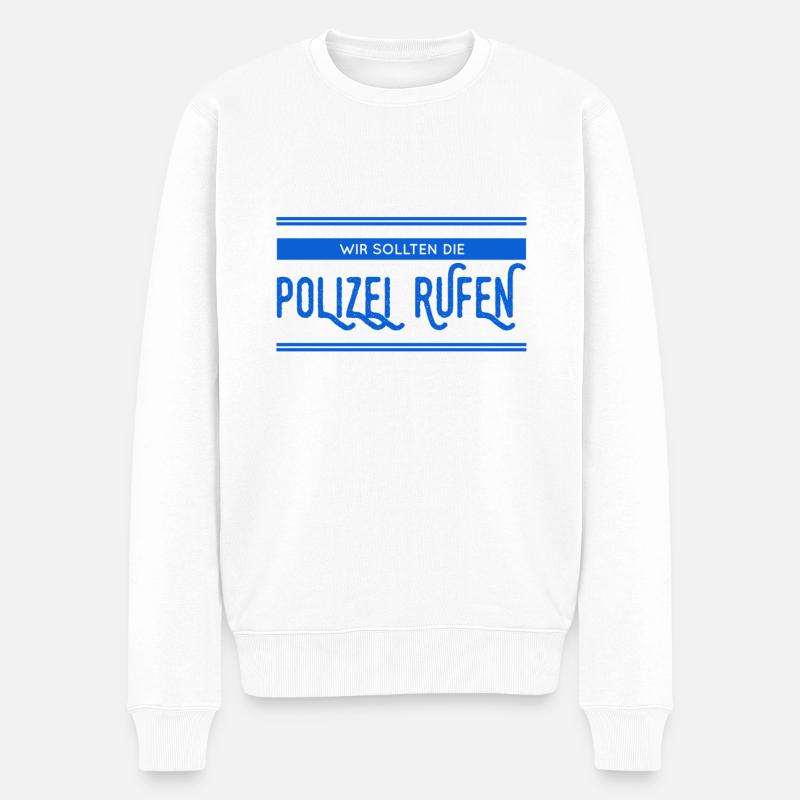 wählen wir die 110 - Männer Premium Bio Pullover - Weiß