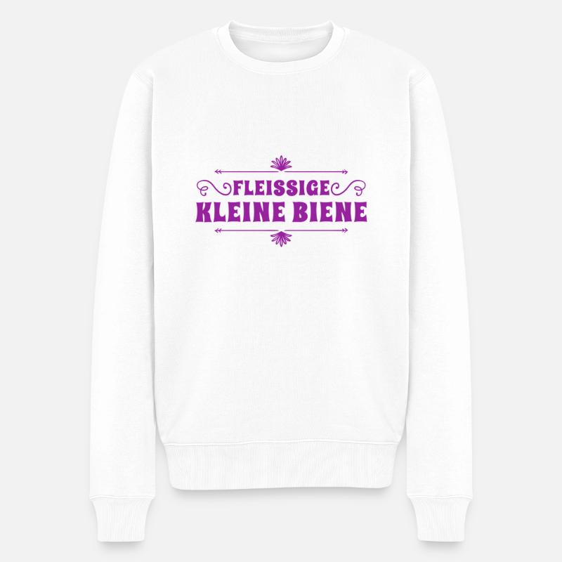 Fleiß ist mein Ding - Männer Premium Bio Pullover - Weiß