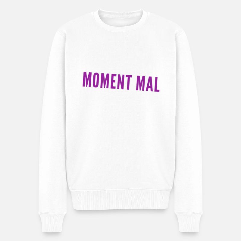 das ist unlogisch - Männer Premium Bio Pullover - Weiß