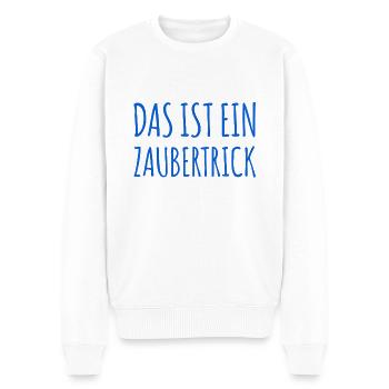 das ist Magie - Männer Premium Bio Pullover - Weiß - Vorne - Thijin (182cm)