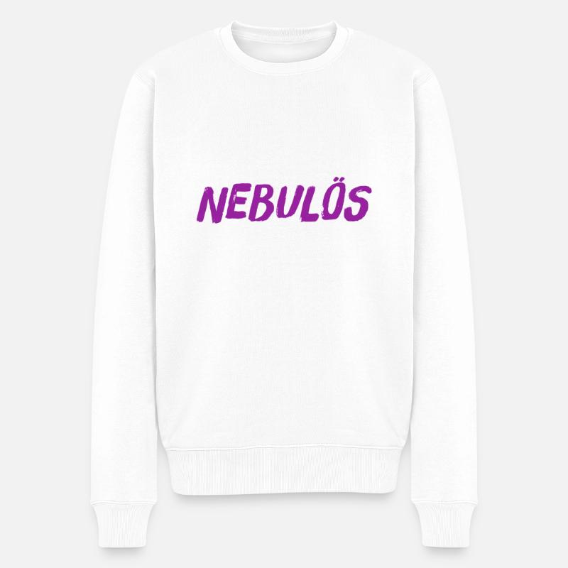 mysteriös - Männer Premium Bio Pullover - Weiß