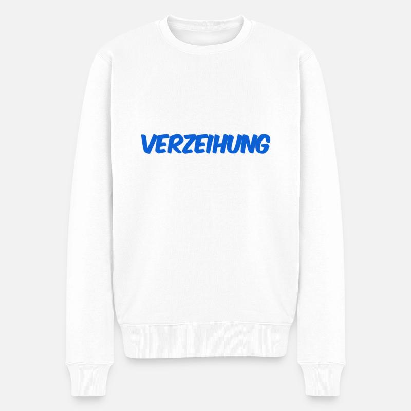 es tut mir leid - Männer Premium Bio Pullover - Weiß