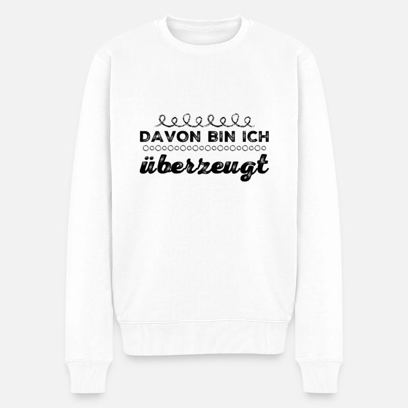 aus Überzeugung - Männer Premium Bio Pullover - Weiß
