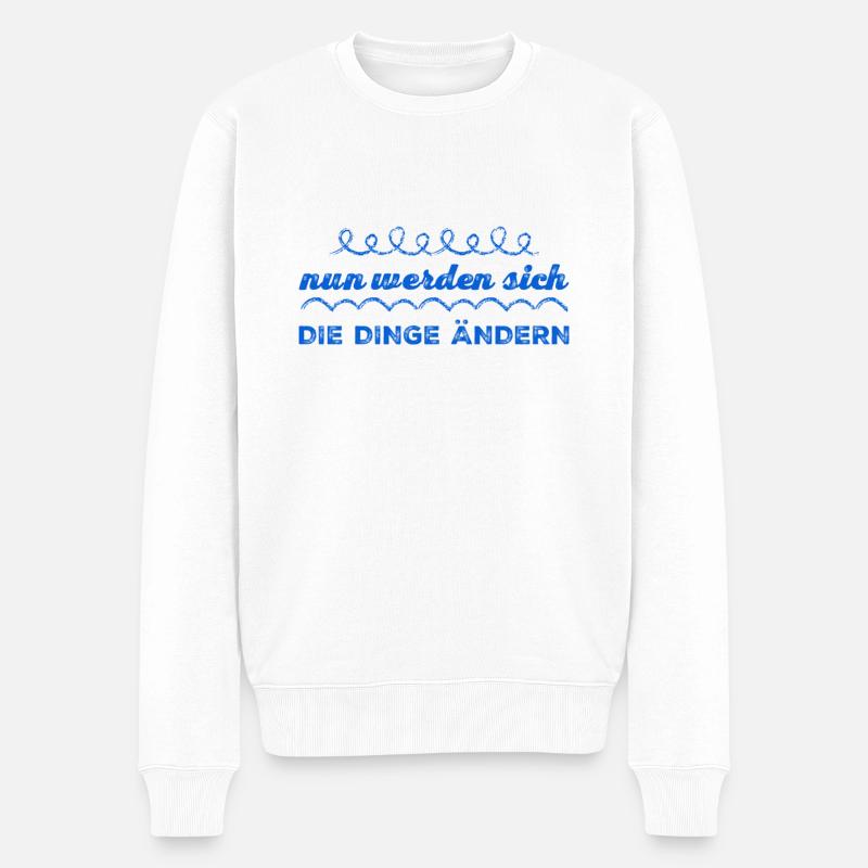 Veränderung ist möglich - Männer Premium Bio Pullover - Weiß