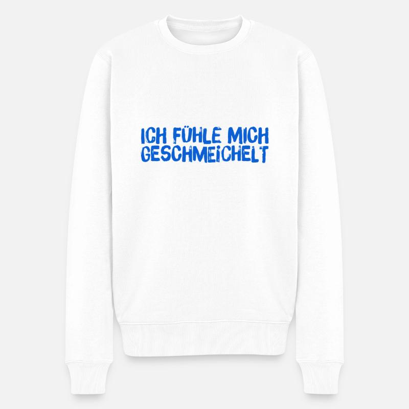 wie charmant - Männer Premium Bio Pullover - Weiß
