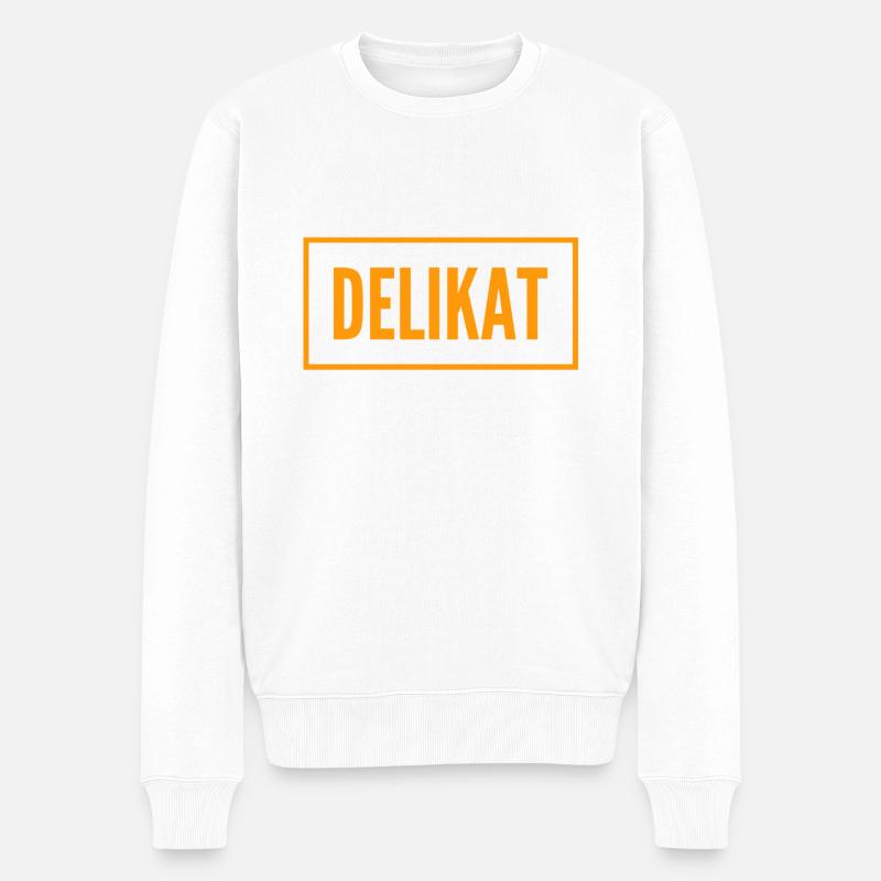 ich bin besonders - Männer Premium Bio Pullover - Weiß