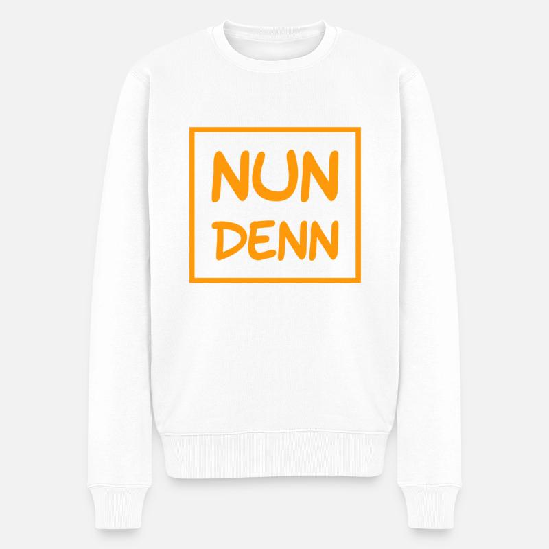 auf geht es - Männer Premium Bio Pullover - Weiß