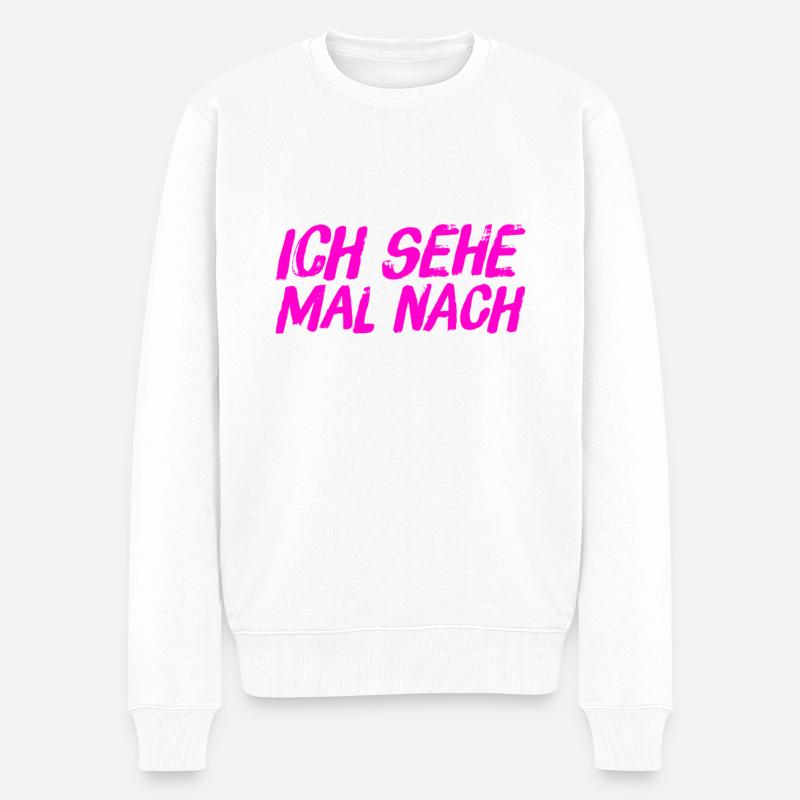ich verschaffe mir Klarheit - Männer Premium Bio Pullover - Weiß