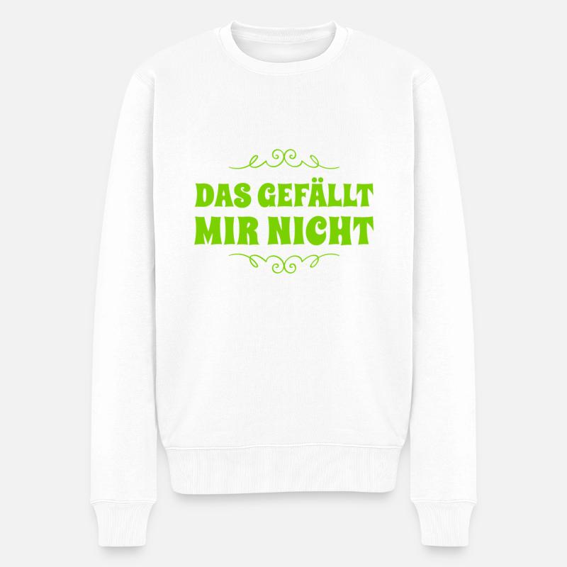 sowas mag ich nicht - Männer Premium Bio Pullover - Weiß