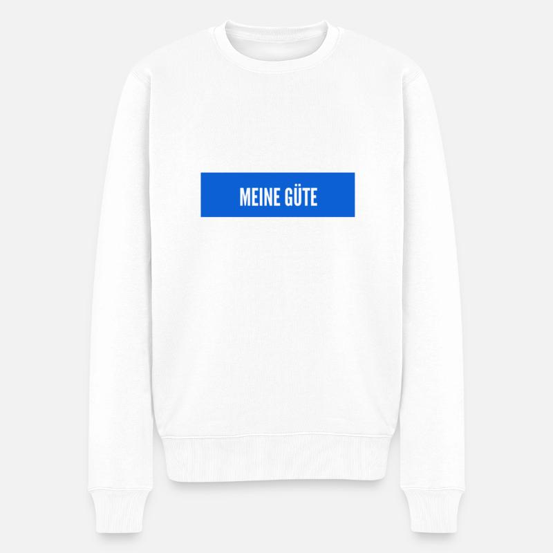 reg dich nicht auf - Männer Premium Bio Pullover - Weiß