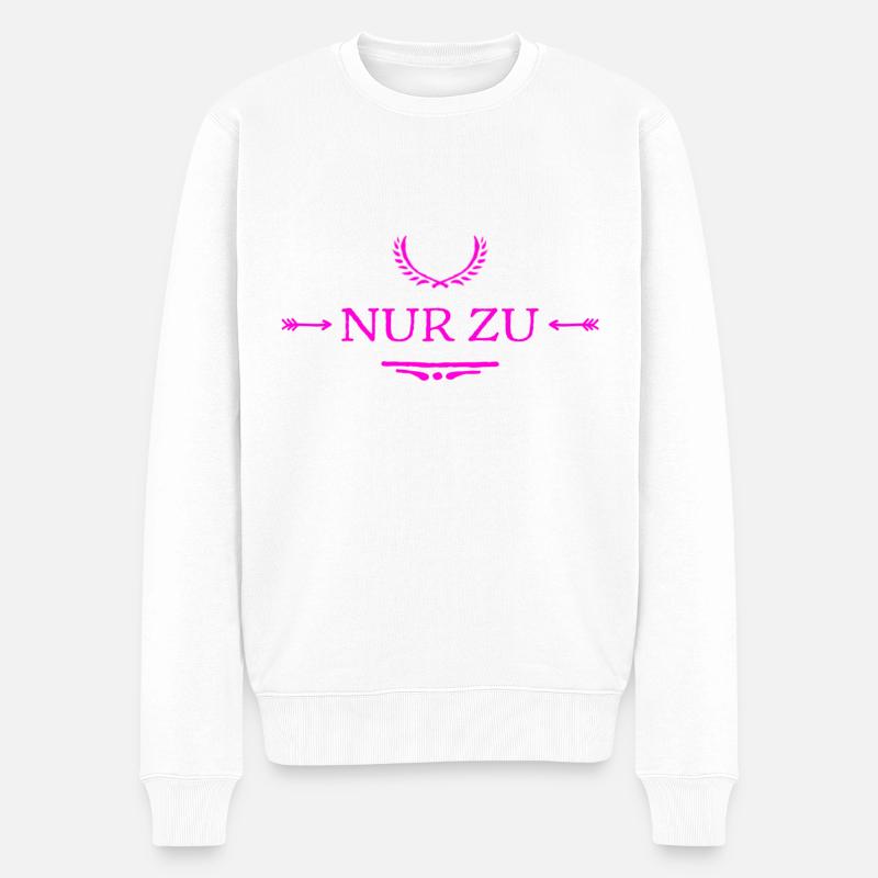 das wird schon - Männer Premium Bio Pullover - Weiß