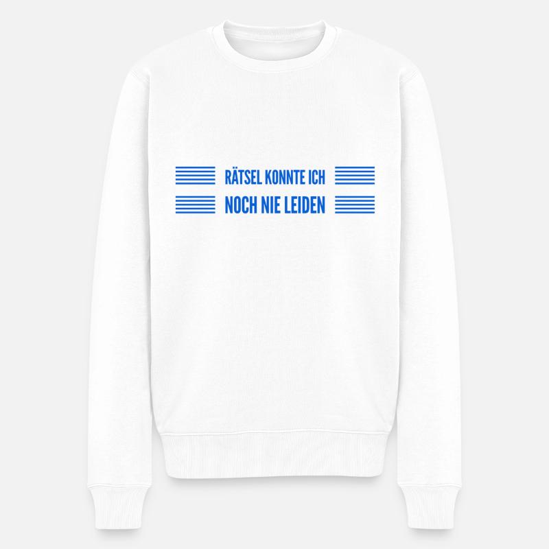 bereit Probleme zu lösen - Männer Premium Bio Pullover - Weiß