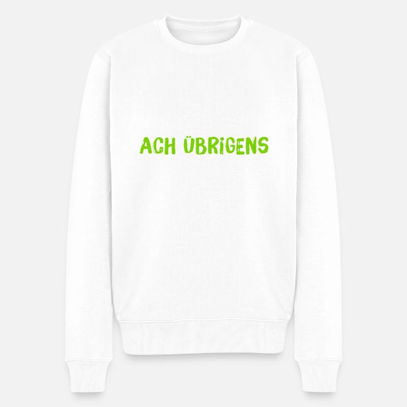 übrigens - Männer Premium Bio Pullover - Weiß