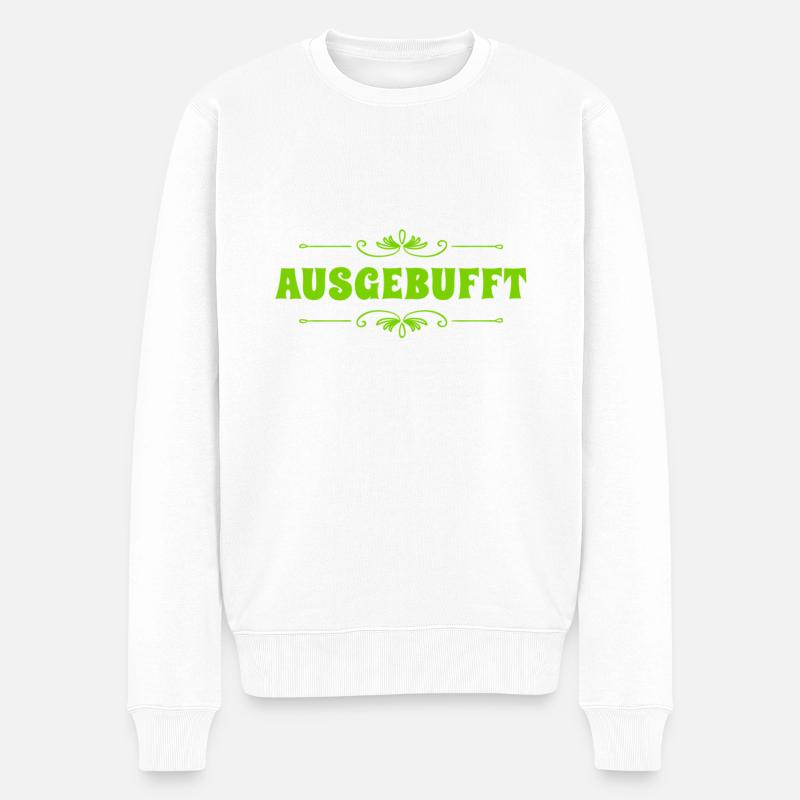 ich bin füchsisch - Männer Premium Bio Pullover - Weiß