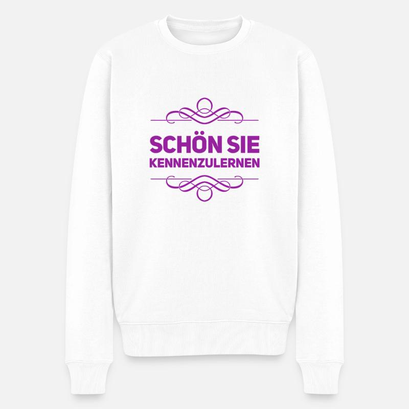 sie mag ich - Männer Premium Bio Pullover - Weiß