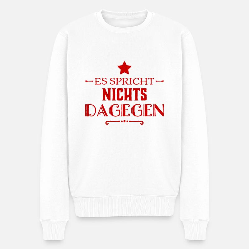 ist ok - Männer Premium Bio Pullover - Weiß