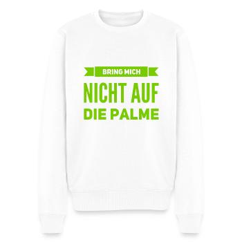 bleib locker - Männer Premium Bio Pullover - Weiß - Vorne - Thijin (182cm)