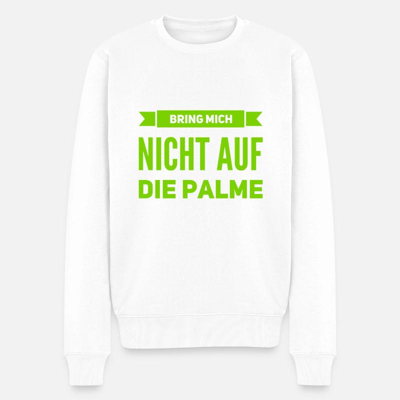 bleib locker - Männer Premium Bio Pullover - Weiß