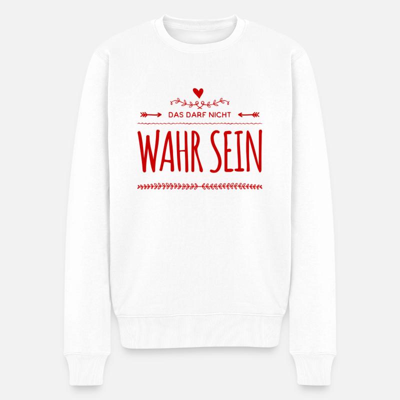 es ist nicht zu glauben - Männer Premium Bio Pullover - Weiß
