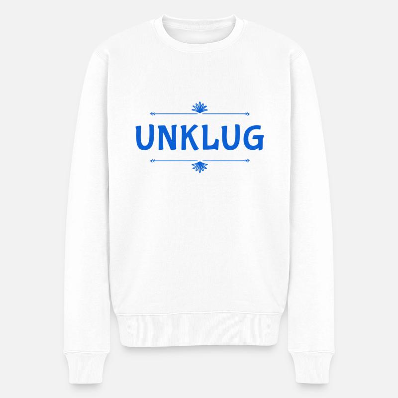 dämmlich - Männer Premium Bio Pullover - Weiß