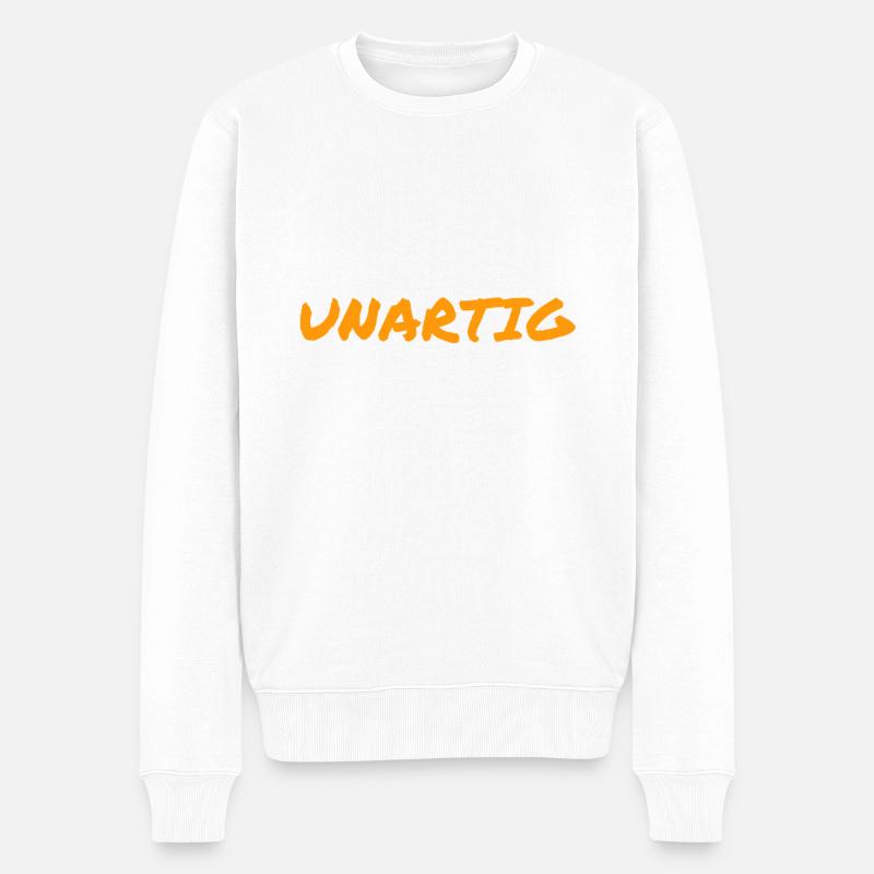 unartig - Männer Premium Bio Pullover - Weiß